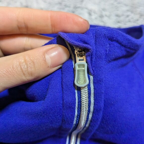 Lululemon Pullover Purple Half Zip Running Run Dash 1/2 Zip Long Sleeve Size 10 - Picture 3 of 6
